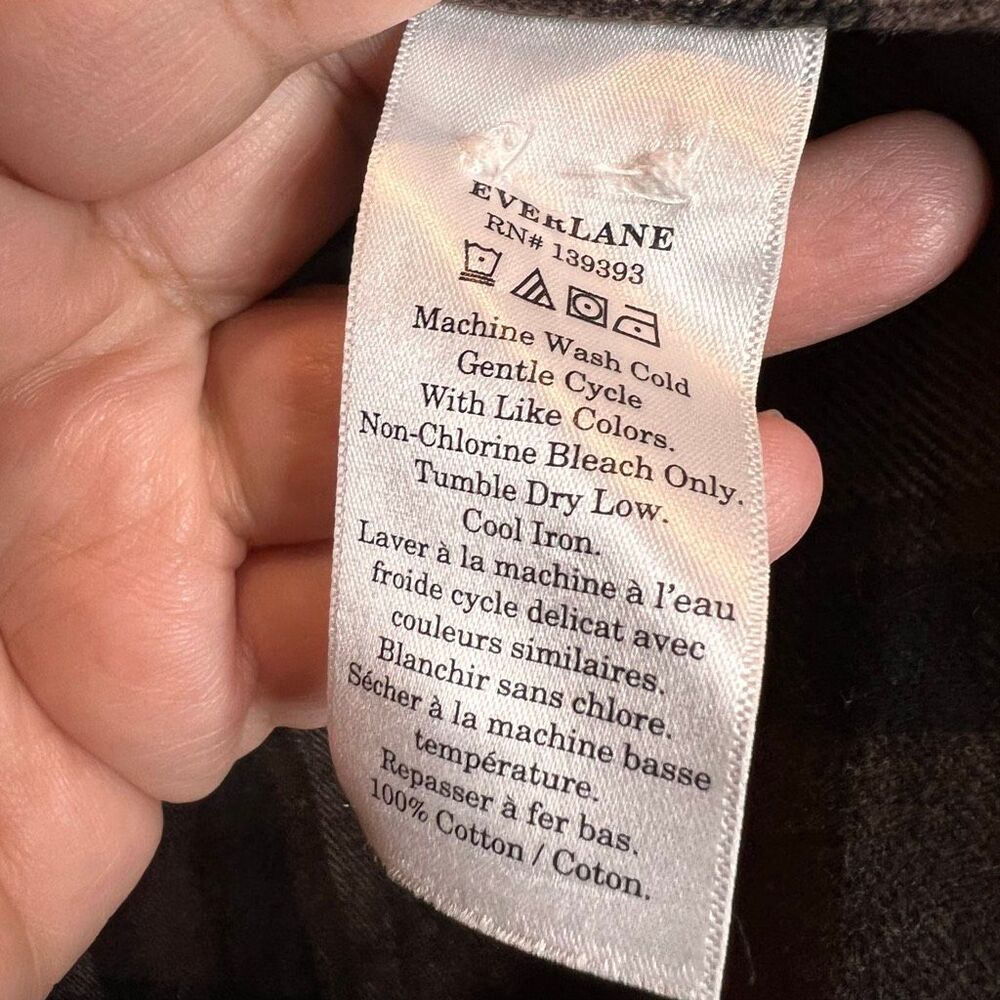 Everlane The Classic Cotton Flannel Shirt pearl snaps - Picture 3 of 7